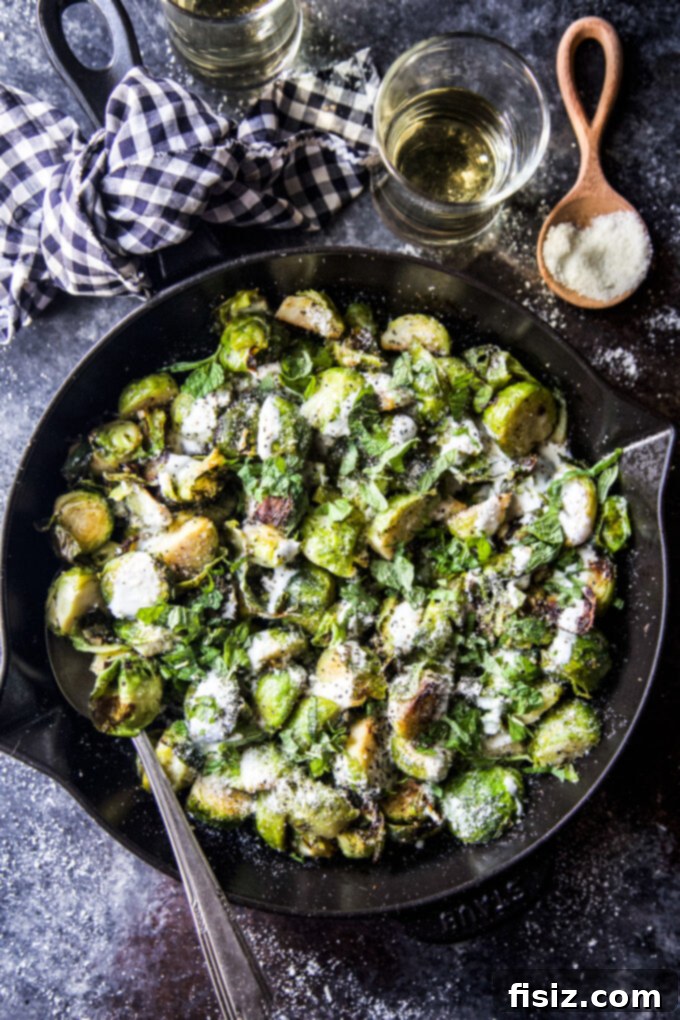 Crispy Brussels Sprouts with Lemon and Mint 2 Fried Brussels Sprouts with Lemon and Mint