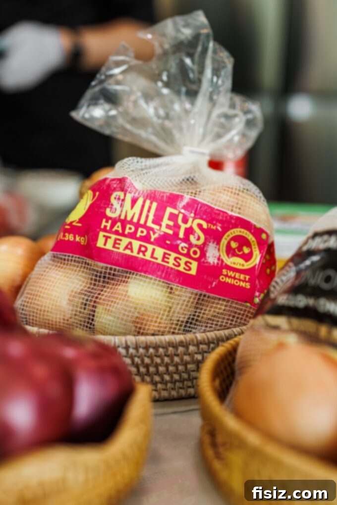 Five Keys to Stress-Free Holiday Hosting 23 Fresh onions from Onions 52 ready for cooking