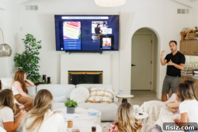Five Keys to Stress-Free Holiday Hosting 30 Guests comfortably seated during a business session at the retreat