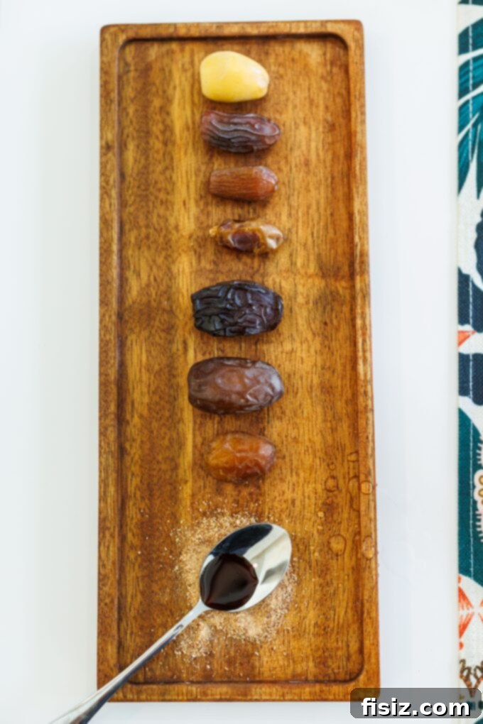 Five Keys to Stress-Free Holiday Hosting 32 Assortment of different California dates for a tasting activity