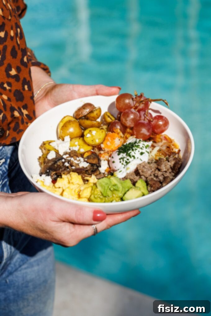 Five Keys to Stress-Free Holiday Hosting 10 Ingredients for a DIY breakfast protein bowl from Signature Select