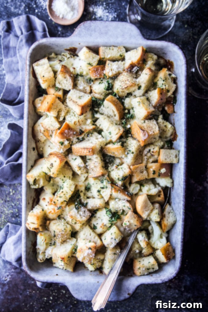 Garlic Bread Crusted Cheesy Cauliflower Bake 6 Cheesy Cauliflower Casserole with Garlic Bread Crust