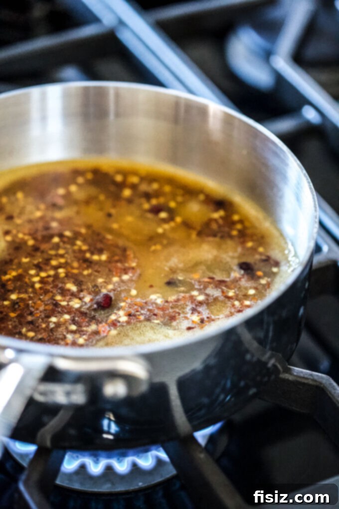 Tangy Cranberry Mustard Baked Wings 4 Cranberry mustard glaze ingredients