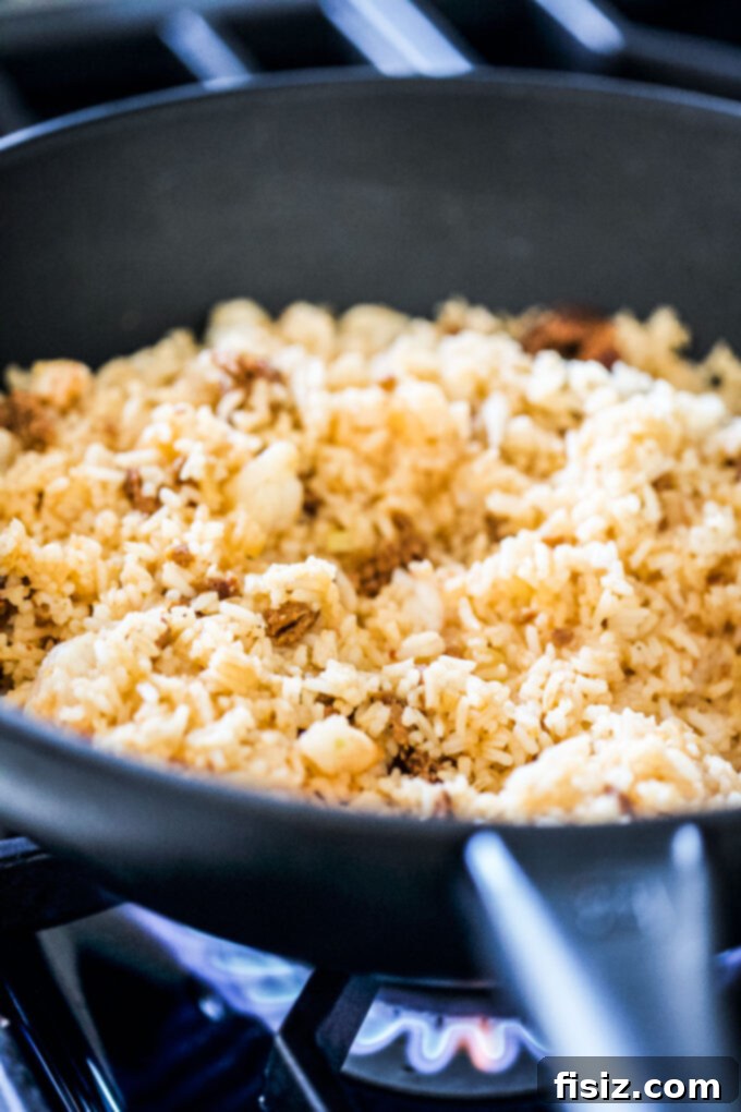 Fiesta Chorizo Shrimp Fried Rice 5 chorizo and shrimp fried rice