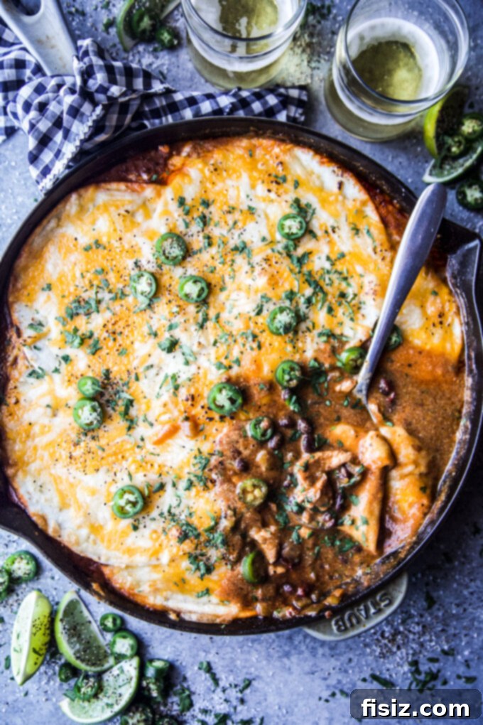 One Pan High Protein Chipotle Chicken Enchiladas 8 High-Protein Chipotle Chicken Enchilada Skillet