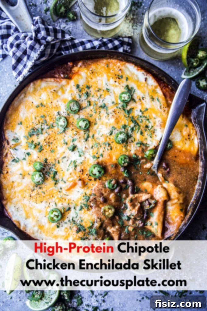 One Pan High Protein Chipotle Chicken Enchiladas 10 High-Protein Chipotle Chicken Enchilada Skillet