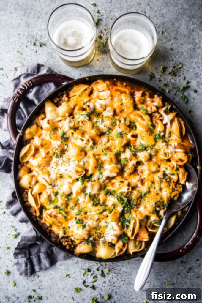 One-Pan Buffalo Chicken Chili Pasta 2 Buffalo Chicken Chili Pasta Skillet, a vibrant and comforting one-pot meal perfect for busy weeknights.