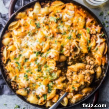 Buffalo Chicken Chili Pasta Skillet