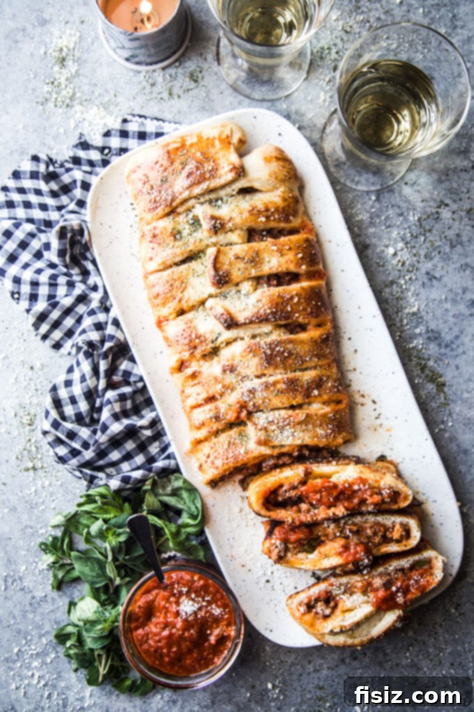 Classic American Lamb Stromboli 5 American lamb Stromboli