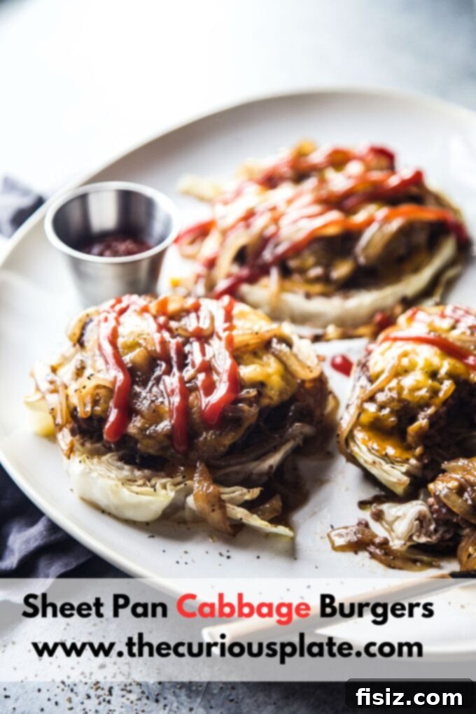 One Pan Cabbage Burgers 11 Sheet Pan Cabbage Burgers, a healthy and easy meal option
