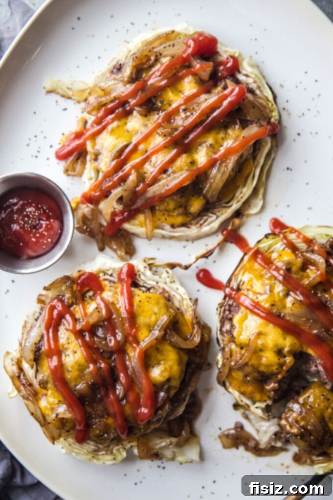 One Pan Cabbage Burgers 3 Nutritious Sheet Pan Cabbage Burgers