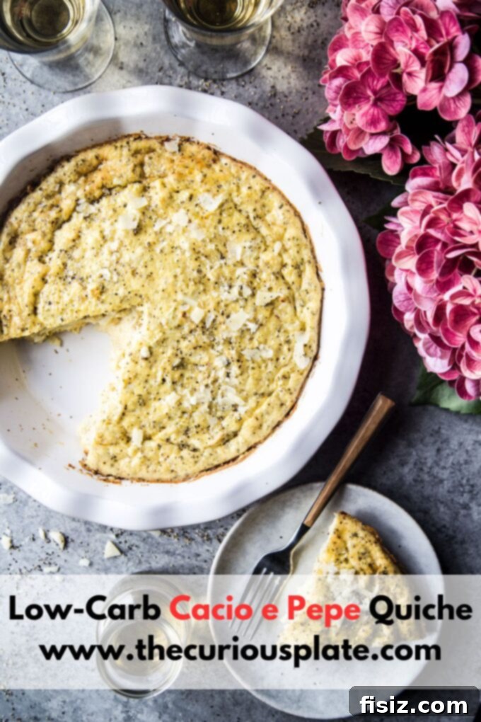 Keto Cacio e Pepe Quiche 10 Low-Carb Cacio e Pepe Quiche