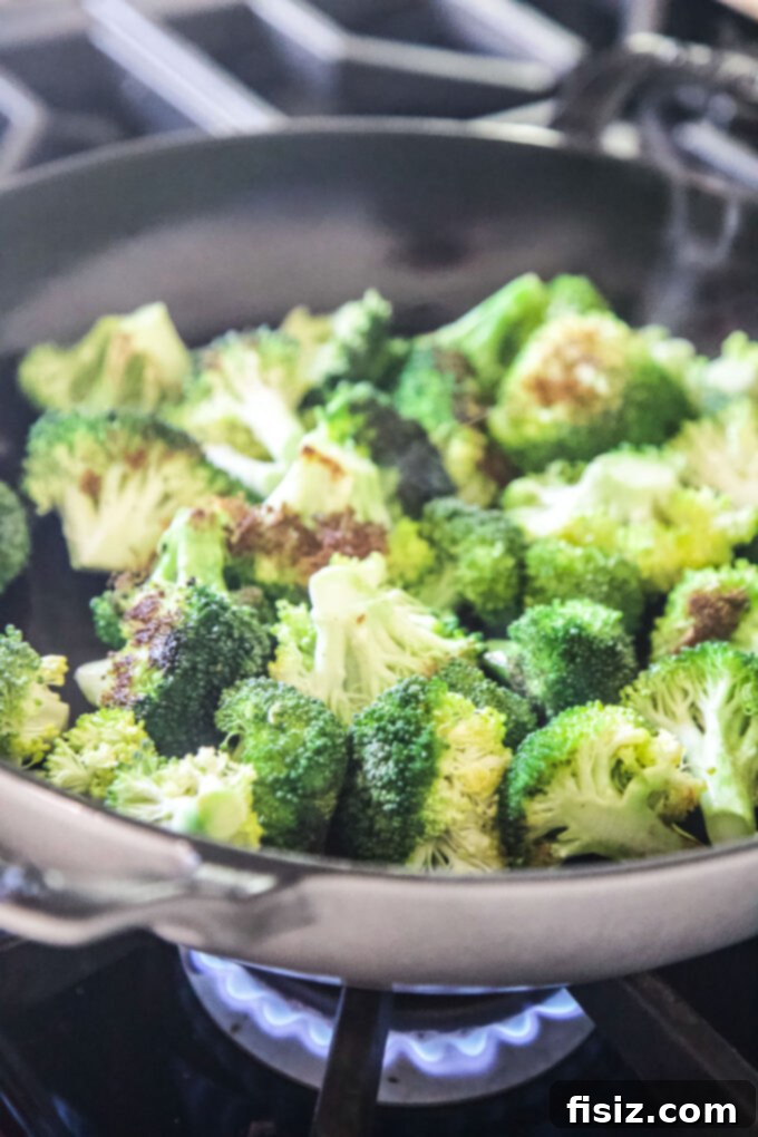 Effortless Skillet Broccoli Masterpiece 5 Easy Marry Me Skillet Broccoli in the pan
