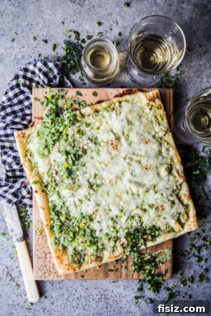 Flaky Green Goddess Tuna Tart 3 green goddess tuna puff pastry tart