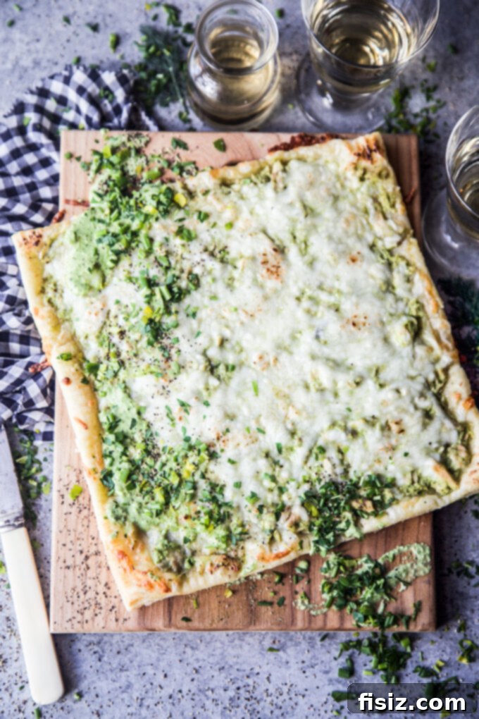 Flaky Green Goddess Tuna Tart 8 green goddess tuna puff pastry tart