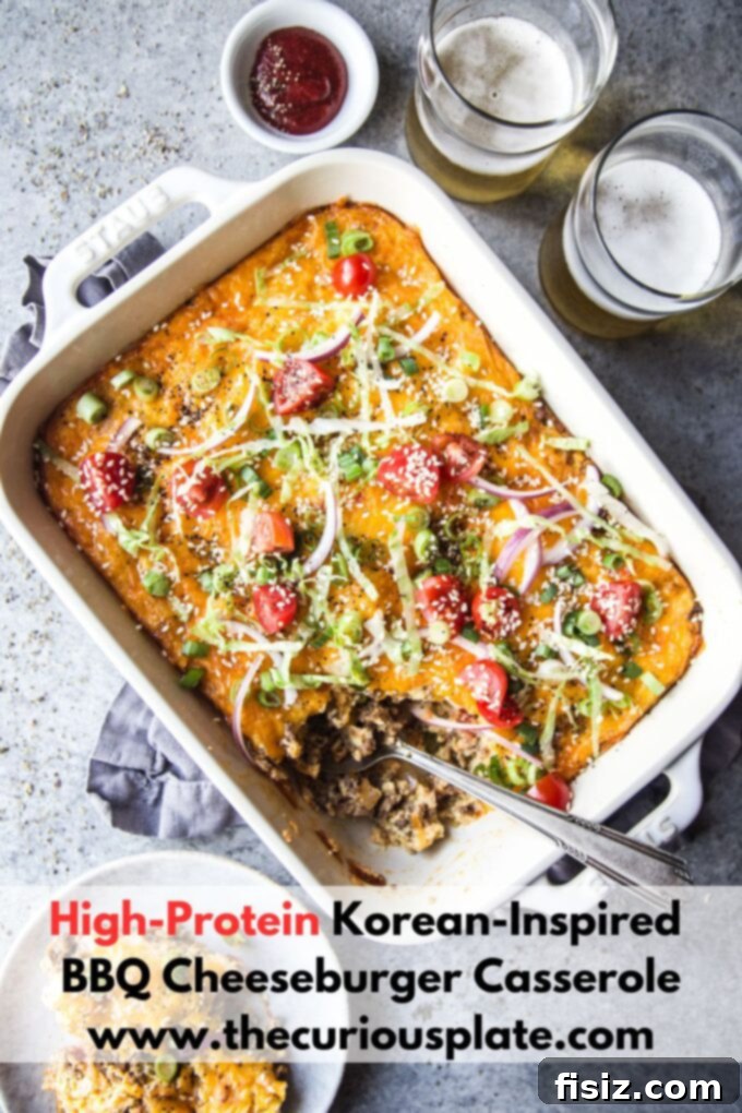 High-Protein Korean BBQ Cheeseburger Bake 11 High-Protein Korean-Inspired BBQ Cheeseburger Casserole
