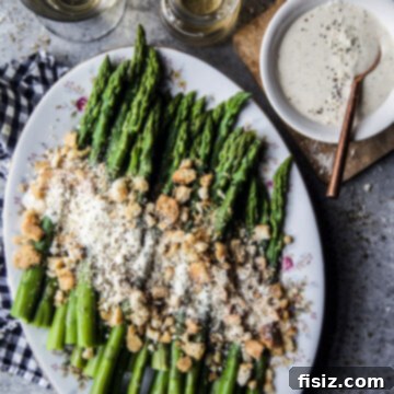 Easy Asparagus Caesar Salad