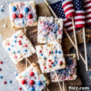 Red White and Blue Grilled Krispies 10 Easy Patriotic Grilled Rice Krispies