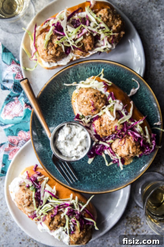 Spiced Shawarma Chicken Meatball Subs with Tangy Za'atar Slaw 2 Chicken Shawarma Meatball Subs with Za’atar Slaw - a delicious and easy Middle Eastern-inspired recipe perfect for any meal.