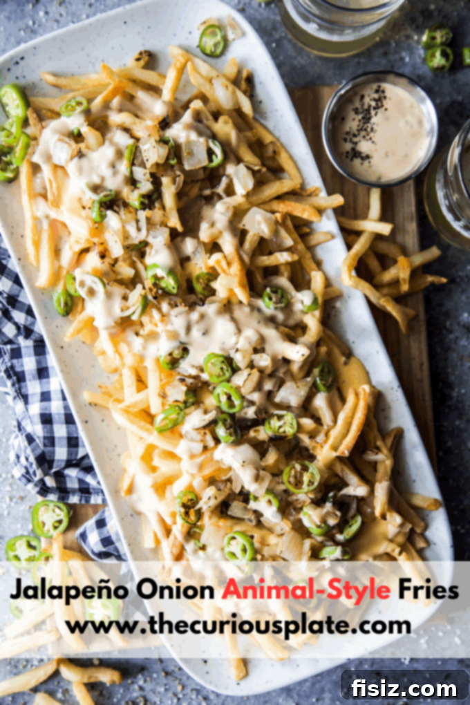 Fiery Jalapeño Animal Fries 10 Jalapeño Onion Animal-Style Fries