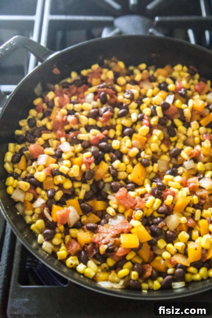 Ranch Style Skillet Chicken 7 veggies in a skillet cooking