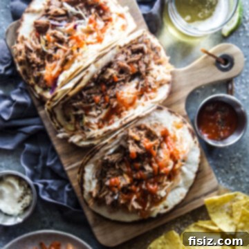 Slow Cooker Korean-Inspired American Lamb Shoulder Tacos