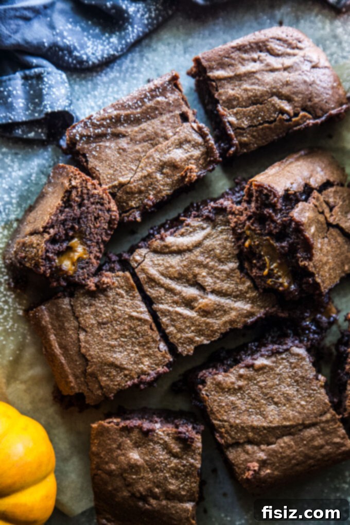 Dulce de Leche Pumpkin Swirl Brownies 2 Dulce de Leche Pumpkin Brownies