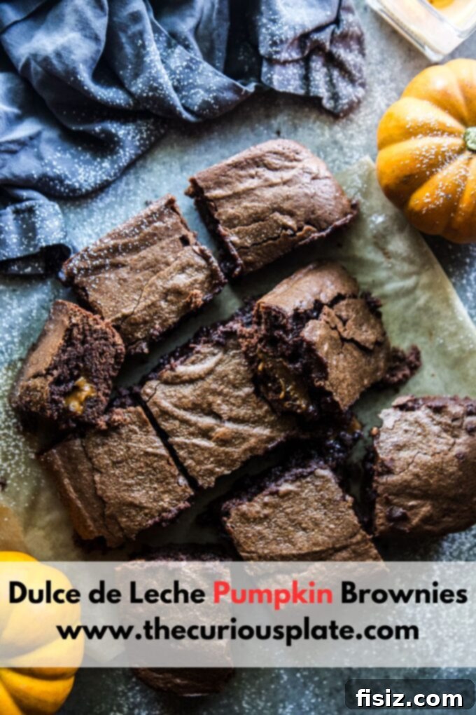Dulce de Leche Swirled Pumpkin Brownies 9 Dulce de Leche Pumpkin Brownies