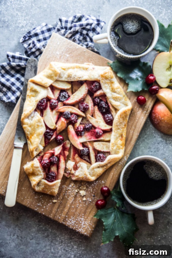 Orchard Spice Galette 2 Apple, Cardamom, and Cranberry Galette