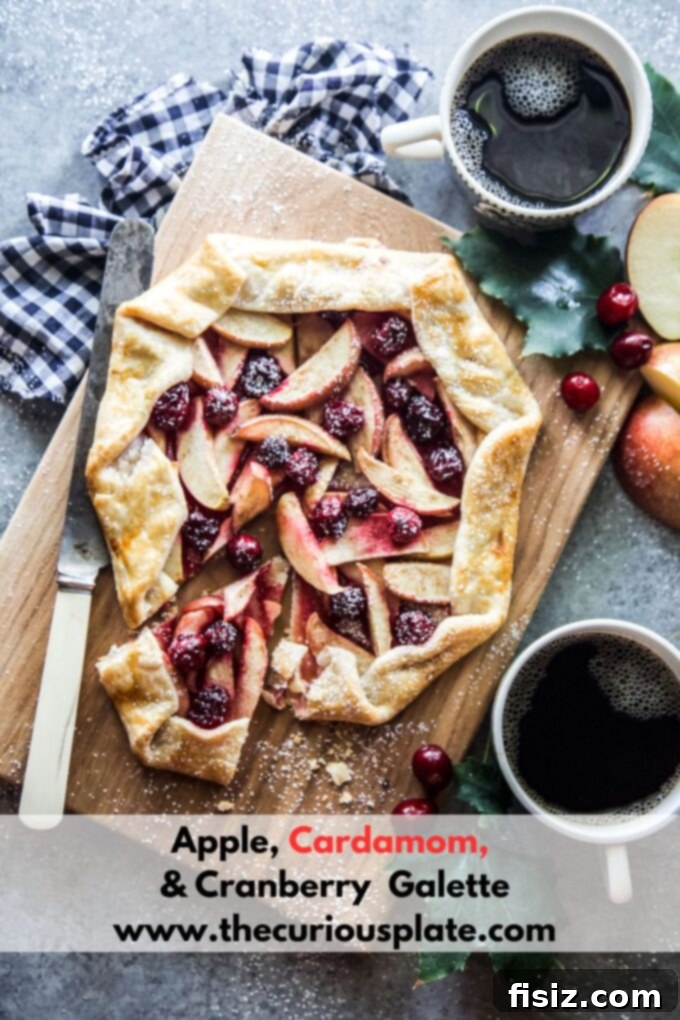Orchard Spice Galette 11 Apple, Cardamom, and Cranberry Galette