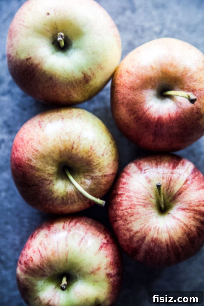 Orchard Spice Galette 4 apples on a board