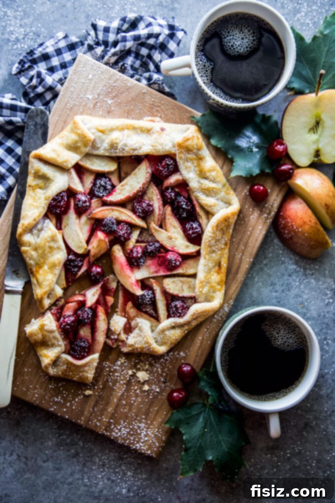 Orchard Spice Galette 8 Apple, Cardamom, and Cranberry Galette