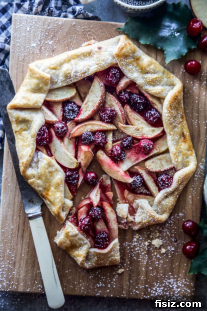 Orchard Spice Galette 9 Apple, Cardamom, and Cranberry Galette