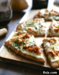 Sweet and Savory Naan Pizza with Chicken, Pears, and Gorgonzola 2 img 6830 5