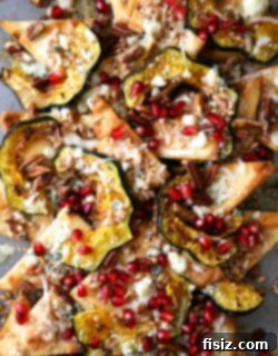 Fall Acorn Squash Pita Nachos with Pomegranate and Blue Cheese 2 img 7744 6