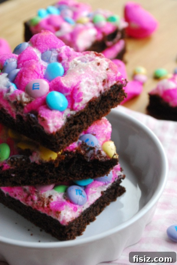 10 Peep-tastic Dessert Creations 4 Colorful Peeps Candy Bars with sprinkles