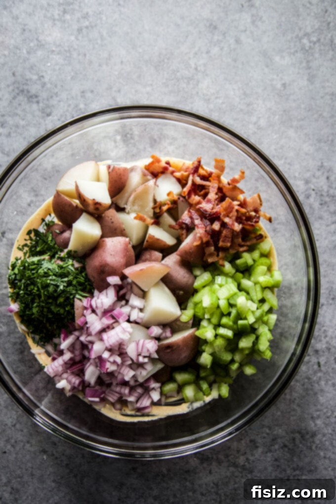 Loaded BBQ Bacon Blue Potato Salad 7 Blue cheese crumbles for garnishing potato salad
