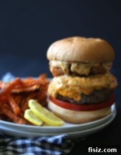 Cajun Spiced Surf And Turf Pimento Burger 2 img 9085 5