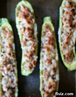 Honey Chicken Stuffed Zucchini Boats 2 img 9263 9