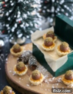 Golden Pumpkin Spice Tarts with Decadent Milk Chocolate Truffles 2 Finished Pumpkin Spice Tarts with Milk Chocolate Truffles