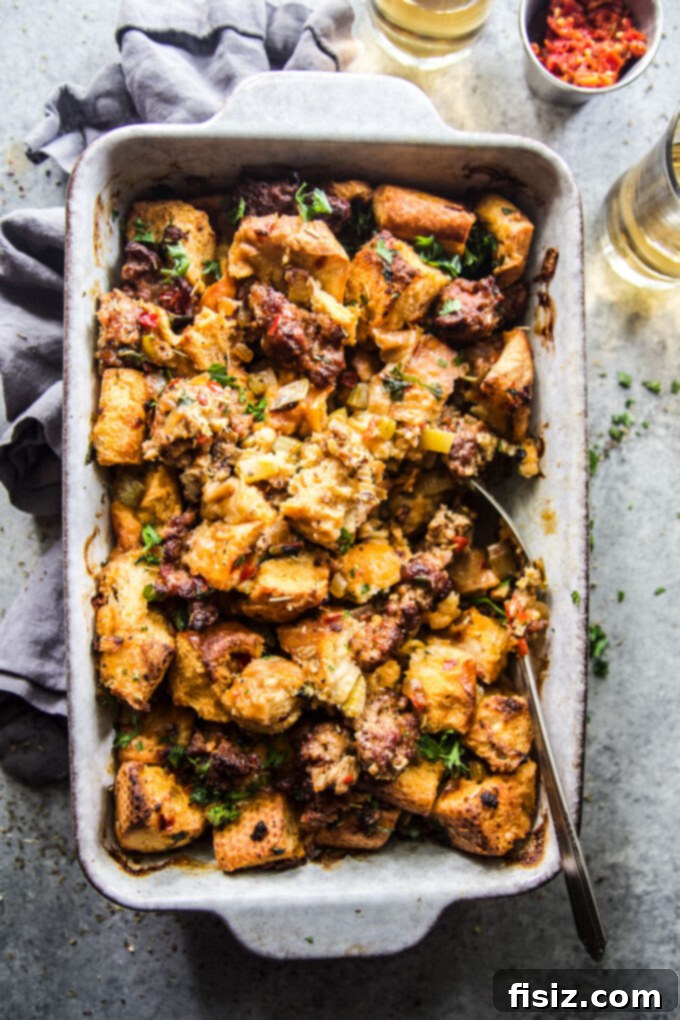 Spicy Sausage and Pepper Stuffing 3 Easy Chorizo and Calabrian Chile Stuffing