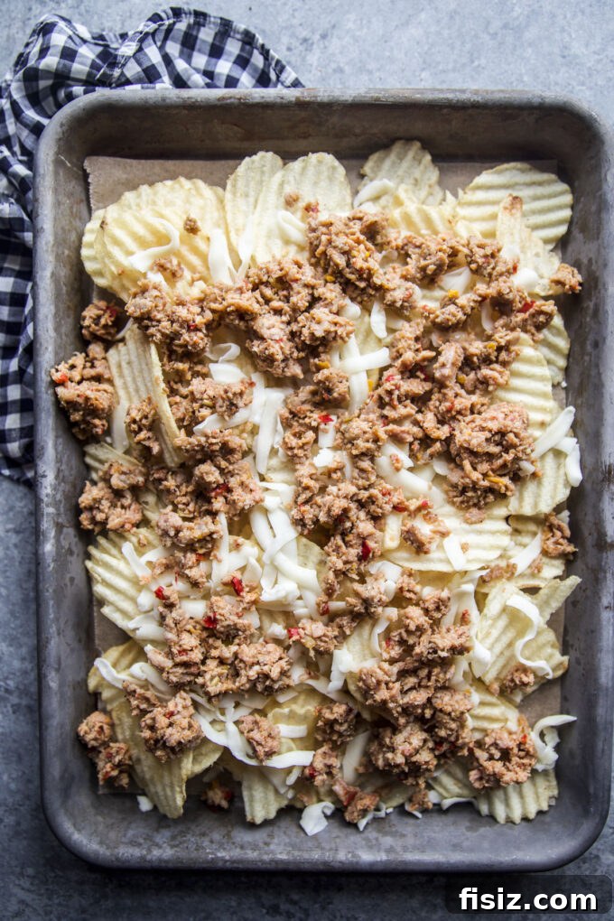 Loaded Italian Nacho Tray: Classic Antipasto Chips with Salami & Mozzarella 4 tray with just chips